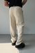 Мужские брюки Baggy в бежевом цвете gi1159-S фото 3
