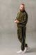 Чоловічий oversize флісовий костюм у кольорі хакі a0089kh фото 3
