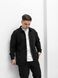Мужской трикотажный oversize костюм в черном цвете rb17 фото 4