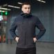 Чоловіча куртка з капюшоном у темно-синьому кольорі owku11badb фото 2