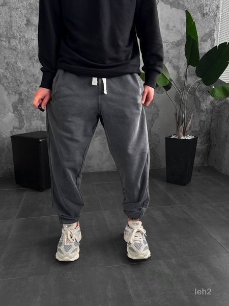 Мужские oversize джоггеры в графитовом цвете leh2 фото