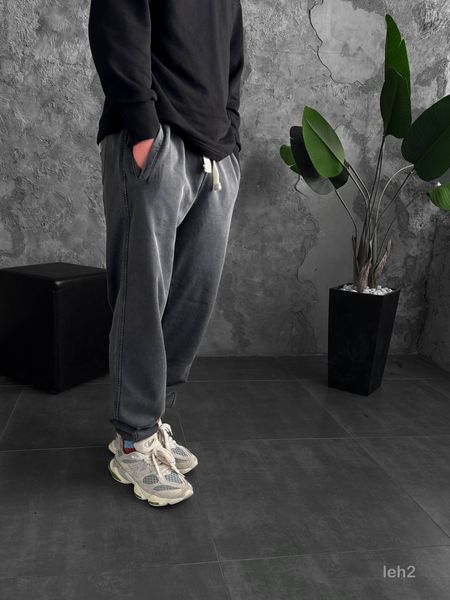 Мужские oversize джоггеры в графитовом цвете leh2 фото