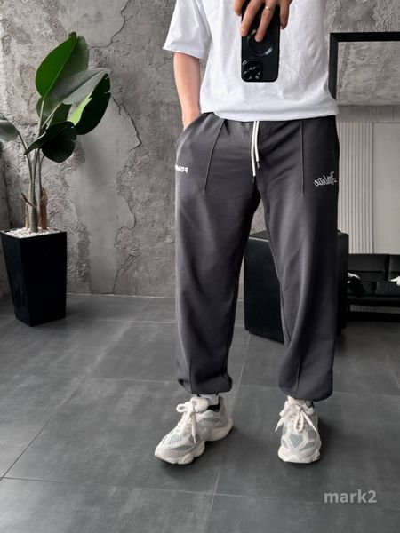 Чоловічі oversize спортивні штани у графітовому кольорі mark2 фото