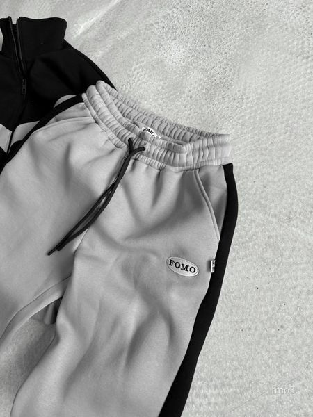 Чоловічий oversize спортивний костюм у сірому кольорі fmo3 фото