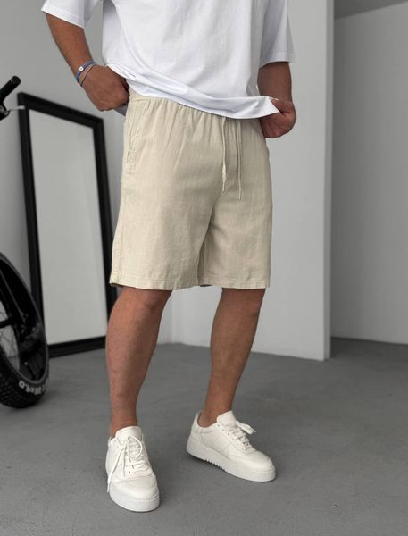 Мужские шорты МОМ в бежевом цвете df1659-2 фото
