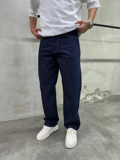 Мужские джинсы Baggy в темно-синем цвете 3143v-29 фото