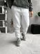 Мужские oversize утепленные брюки в белом цвете fant5 фото 1