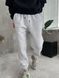Мужские oversize джоггеры на флисе в светло-сером цвете fstn4 фото 6