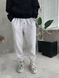 Мужские oversize джоггеры на флисе в светло-сером цвете fstn4 фото 1