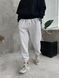 Мужские oversize джоггеры на флисе в светло-сером цвете fstn4 фото 2