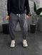 Мужские oversize джоггеры в графитовом цвете leh2 фото 2