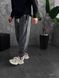 Мужские oversize джоггеры в графитовом цвете leh2 фото 3