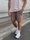 Чоловічі oversize шорти у коричневому кольорі sh00514 фото 1