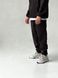 Мужской oversize флисовый костюм в черном цвете l00421 фото 3