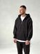 Мужской oversize флисовый костюм в черном цвете l00421 фото 2
