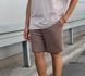 Чоловічі oversize шорти у коричневому кольорі sh00514 фото 2