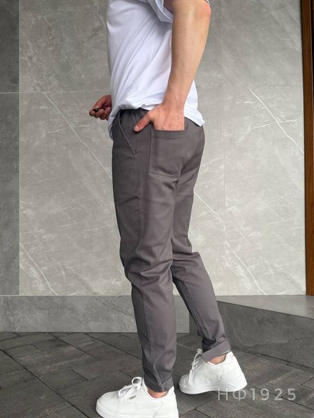 Чоловічі базові штани Jogger у графітовому кольорі нф1925-S фото