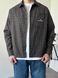 Мужская oversize рубашка в клетку в коричневом цвете vm913-S фото 9