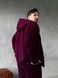 Чоловічий oversize спортивний костюм у бордовому кольорі kos28 фото 6