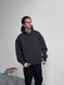 Мужское oversize худи на флисе в графитовом цвете rd418 фото 2