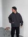 Мужское oversize худи на флисе в графитовом цвете rd418 фото 4