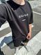 Чоловічий oversize костюм футболка + шорти у чорному кольорі нф1848 фото 5
