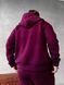 Чоловічий oversize спортивний костюм у бордовому кольорі kos28 фото 7