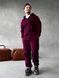 Чоловічий oversize спортивний костюм у бордовому кольорі kos28 фото 3