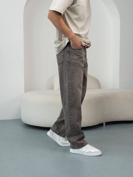 Чоловічі вільні джинси Baggy у коричневому кольорі 3149k36n1 фото