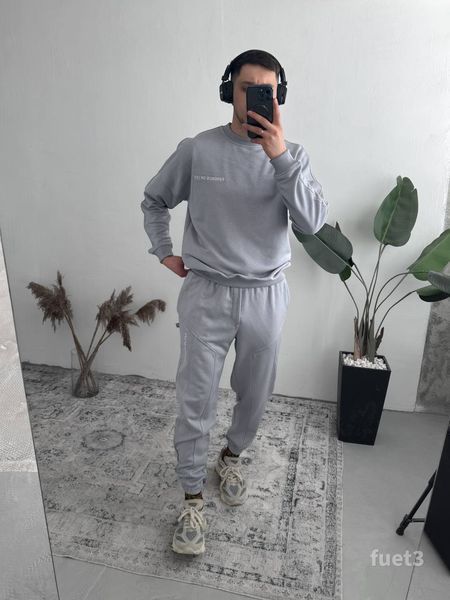 Мужской спортивный костюм в сером цвете fuet3 фото
