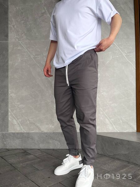 Чоловічі базові штани Jogger у графітовому кольорі нф1925-L фото