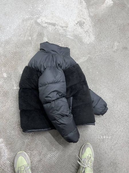 Мужская зимняя oversize куртка в черном цвете lebr2 фото