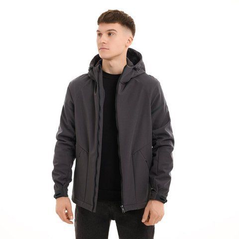 Мужская куртка в сером цвете owku3170dge фото