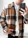 Мужская oversize рубашка в оранжевом цвете kl27 фото 3
