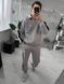 Чоловічий oversize костюм на флісі у сірому кольорі aln3k фото 1
