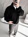 Мужской oversize свитер на молнии в черном цвете sz2 фото 1
