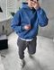 Мужское oversize худи на флисе в синем цвете vfic11 фото 1