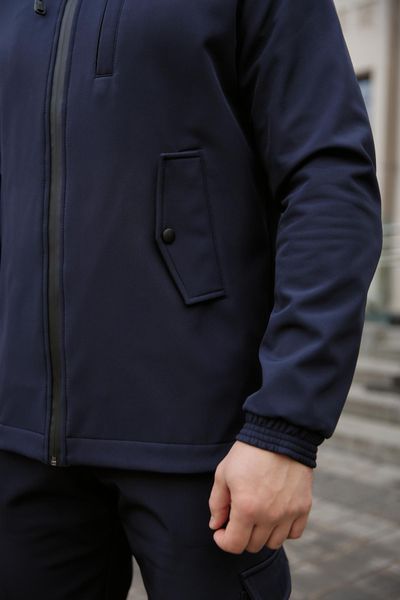 Мужская куртка Softshell в синем цвете 1590399982 фото