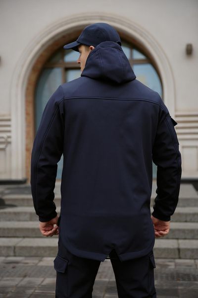 Мужская куртка Softshell в синем цвете 1590399982 фото