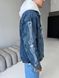 Мужская oversize джинсовая куртка в синем цвете drm2420 фото 3