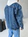 Мужская oversize джинсовая куртка в синем цвете drm2420 фото 4