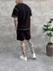 Мужская oversize футболка в черном цвете нф1963 фото 3