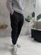Мужские oversize джоггеры на флисе в черном цвете fstn1 фото 5
