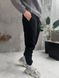 Мужские oversize джоггеры на флисе в черном цвете fstn1 фото 4