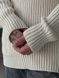 Мужской oversize свитер в бежевом цвете mr101 фото 3