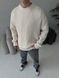 Мужской oversize свитер в бежевом цвете mr101 фото 4