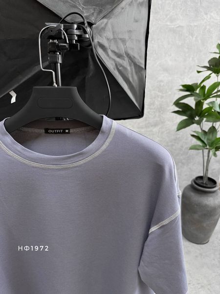 Мужская oversize футболка в графитовом цвете нф1972 фото