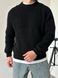 Мужской вязаный oversize свитер в черном цвете la153 фото 2