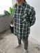Мужская байковая oversize рубашка в клетку r147 фото 2