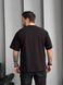 Мужская oversize футболка в черном цвете rd372 фото 5
